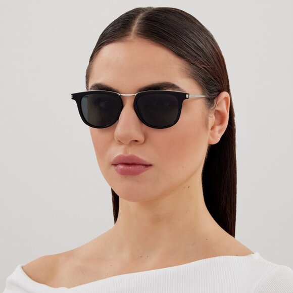 NWT SAINT LAURENT BLACK WOMEN SUNGLASSES - Picture 1 of 6